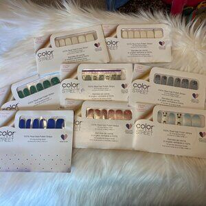 Color Street Nail Polish Strips LOT of 9